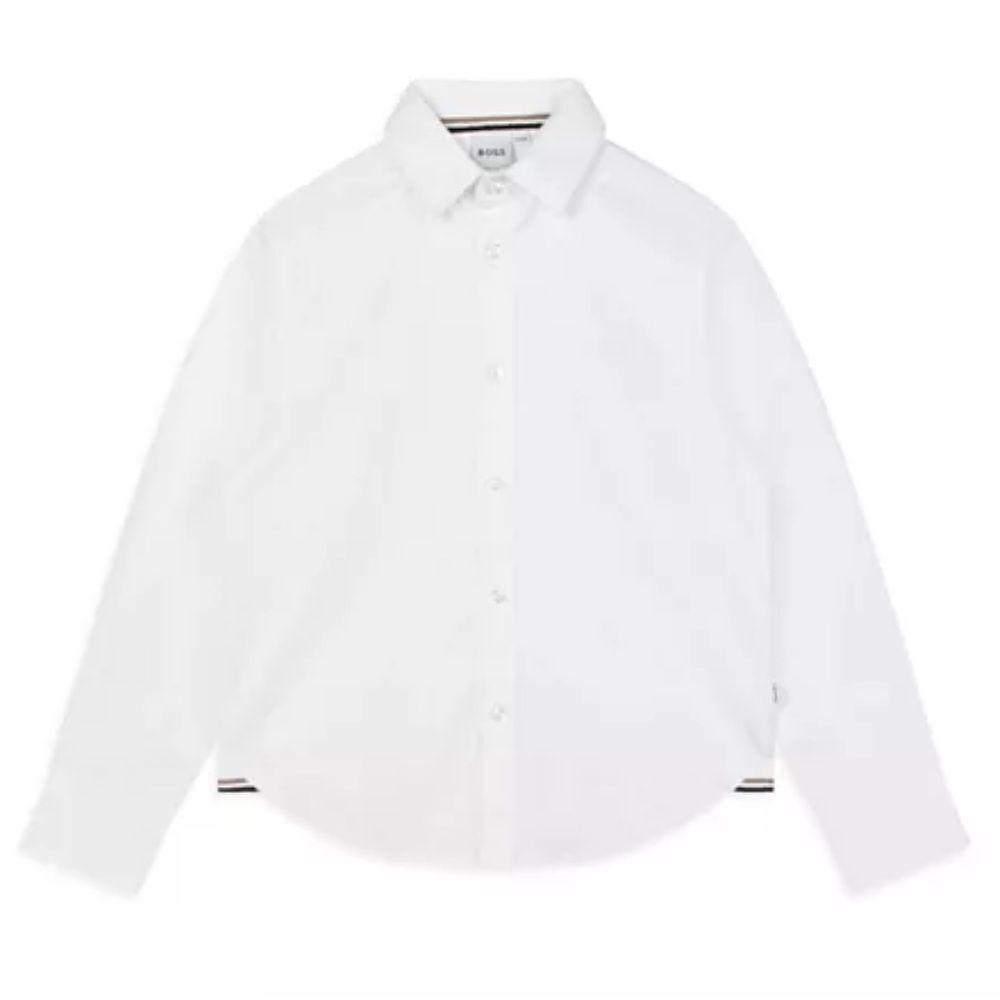 BOSS - Cotton Oxford Embroidered Logo Regular Fit Dress Shirt